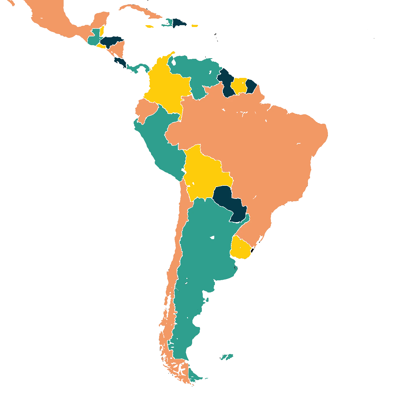 mapa latinoamericano